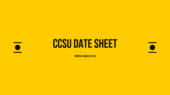 CCSU date sheet