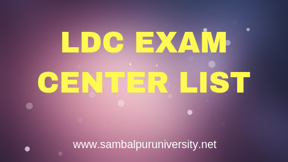 ldc exam center list