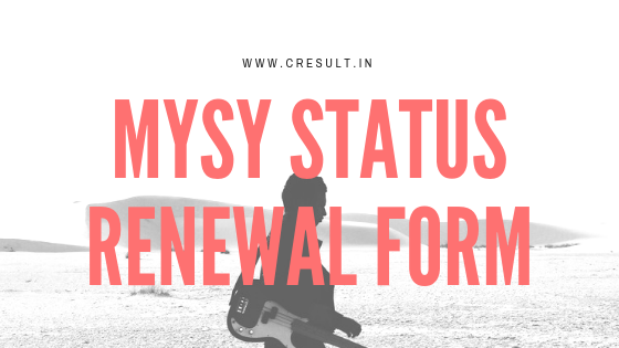 MYSY status Renewal Form