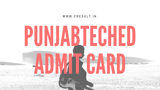 Punjabteched Admit Card
