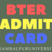 bter admit card