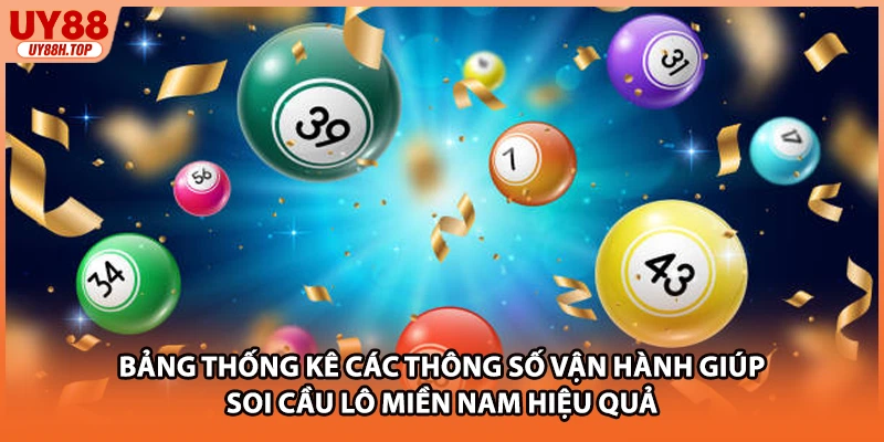 Bảng thống kê các thông số vận hành giúp soi cầu lô miền nam hiệu quả